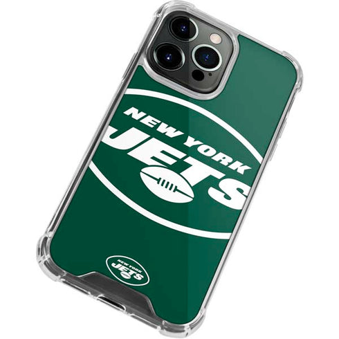 NFL New York Jets Large Logo iPhone 15 Pro Clear Case